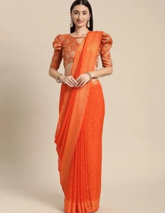 Sari de chifón estampado KV estilo Bollywood - Product Image 3