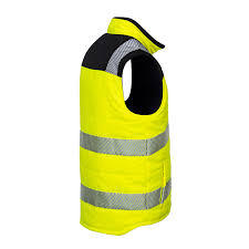 เสื้อกั๊กนิรภัยสะท้อนแสง ANSI Class3 สีเหลืองเรืองแสงแบบตาข่าย ไม่มีแขน พร้อมไฟ LED  ปรับแต่งโลโก้ได้ สำหรับงานก่อสร้าง - Product Image 2