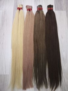 Prix de gros Extensions de cheveux en vrac de haute qualité 100 grammes 30 pouces Double tirage toutes les couleurs - Product Image 2