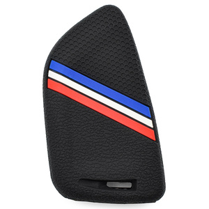 Coque de clé de voiture en silicone noir à 4 boutons, étui de protection pour télécommande, accessoires de remplacement pour serrurier automobile, coque de clé de voiture à distance - Product Image 6