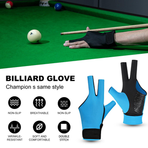Geo Brothers 456 Durable Breathable Windproof Non-Slip 2-Finger Snooker Gloves Polyester Material UV Protection Pull Sports - Product Image 3