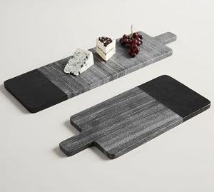 Planche à découper en marbre massif épaisse pour une utilisation quotidienne fiable en cuisine, offrant une résistance durable - Product Image 4