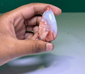 Cabochon en Agate Coton Naturel de Haute Qualité, Pierre Précieuse en Vrac pour la Fabrication de Bijoux - Product Image 4