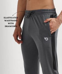 Pantalon de sport slim pour homme, idéal pour la course et la gym, en poly-coton Lycra importé (280 GSM) - Product Image 2