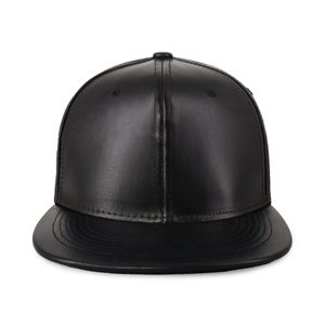 Casquette snapback en cuir noir style streetwear, unisexe, ajustable, pour toutes les saisons, tenue décontractée, chapeau adulte, cuir véritable de qualité supérieure - Product Image 3
