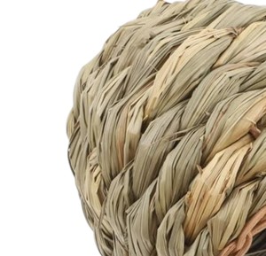 Natural fiber hanging tunnel shelter grass birdhouse soft <b>nesting</b> <b>bed</b> organic chewable toy finches pet accessories - Product Image 3
