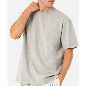 T-shirt for men 240 Gsm Cotton t Shirt <b>Blank</b> High Quality Oversize Heavy <b>Weight</b> Unisex Tshirt Custom logo Printed - Product Image 2