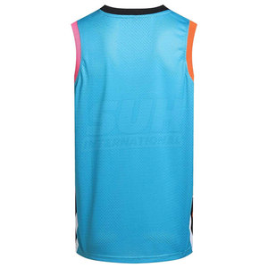 เสื้อบาสเก็ตบอลตาข่ายแขนกุด ระบายอากาศได้ดี เป็นมิตรกับสิ่งแวดล้อม แห้งเร็ว คอกลม สำหรับผู้ใหญ่ เนื้อผ้าดีที่สุด ใส่สบาย เหมาะสำหรับฤดูร้อน - Product Image 2