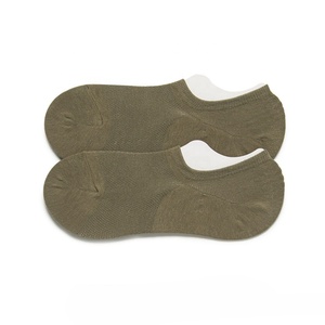 65% Cotton 32% Nylon 3% Spandex Breathable Absorbent Lightweight Summer Casual Streetwear Hosiery Meshed <b>No</b> <b>Show</b> Socks For Men - Product Image 3