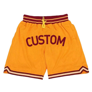 Shorts de basketball respirants en tissu mesh pour hommes, taille élastique avec cordon de serrage, décontractés, pour sports de plein air, options grandes tailles, pas chers - Product Image 3