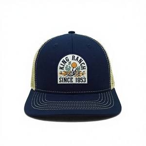 Casquette de camionneur pour adulte en maille confortable à 6 panneaux structurés, avec logo personnalisé, style vintage, tendance et élégant, idéale pour la plage, fabriquée au Vietnam - Product Image 1