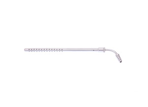 Tubo de succión Poole con vástago curvo, instrumento quirúrgico de succión de acero inoxidable para una evacuación eficiente de fluidos - Product Image 6