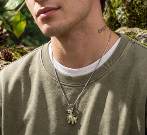 Colgante de Plata 925 Bañado en Oro con Moissanita, Corte Brillante Redondo, Joyería con Diseño de Animal para Fiesta - Product Image 6