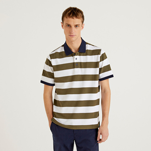 Chemise noire pour homme avec imprimé de personnage pixelisé, manches courtes, décontractée, en toile 180g, tricotée, respirante, avec logo frontal - Product Image 3