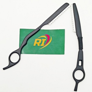 Professional Black Single Blade Thinning Comb Hair Shaper Professional Stainless Steel Hair Cutting <b>Styling</b> Comb Razor Barbers - Product Image 3