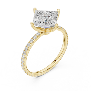 Anillos de Boda Clásicos Aries Jewel, Oro Sólido de 14K, Diamante Cultivado en Laboratorio IGI de Corte Princesa de 2.5 CT, Regalo de Aniversario - Product Image 3