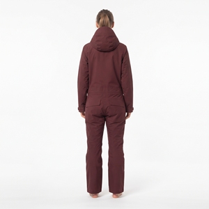 Traje de esquí para mujer, impermeable, a prueba de viento, con capucha, chaqueta y pantalones para la nieve, ropa deportiva transpirable para invierno - Product Image 2