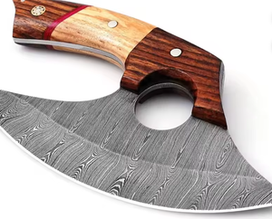 Cortador de Pizza de Acero de Damasco, Cuchillo Profesional para Pizza con Hoja Afilada y Mango de Madera Premium - Product Image 4