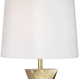Modern Gold Brass <b>Table</b> Lamp with White Shade Eco-Friendly & Multi-Functional Luxury Home Decor for Living Room <b>Bedside</b> - Product Image 1
