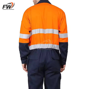 Combinaison de travail ignifuge en coton personnalisée, uniforme de sécurité haute visibilité, tenue de travail réfléchissante, combinaison de protection Dangree 2026 - Product Image 3