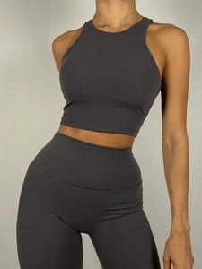Camiseta Corta Sexy al Estilo Spice Girl, Personalizada al por Mayor, con Escote Bajo en Forma de U, Camisola Informal, Top Deportivo Corto y Suave con Tejido Acanalado - Product Image 4