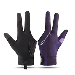 Gants de billard et de snooker Geo Brothers, nouvelle conception personnalisée, légers, respirants, en spandex, fermeture à boucle, sports d'été - Product Image 6