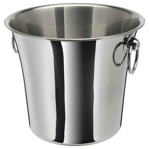 Cubo de metal para champán al por mayor con asas, diseño martillado, enfriador de vino de acero inoxidable de alta calidad para fiestas y eventos - Product Image 5