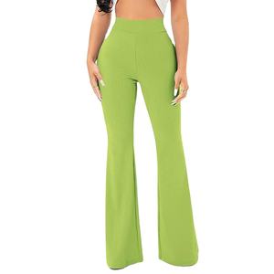 New Top Trending Flare <b>Trousers</b> for Women and Comfortable Fit with Custom Logo and <b>Drawstring</b> Waist - Product Image 3