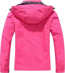 Chaquetas Cortavientos 100% Poliéster 2025 para Mujer, Chaquetas con Cierre para Ejercicio, a la Moda, Resistentes al Viento, Chaquetas de Nailon con Cierre, Corte Holgado - Product Image 3