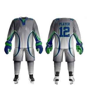 Nuevos Diseños de Uniformes de Hockey sobre Hielo para Hombre, Conjuntos de Uniformes Deportivos con Cuello en V para Prácticas al Aire Libre, Conjuntos de Camisetas de Hockey sobre Césped - Product Image 4
