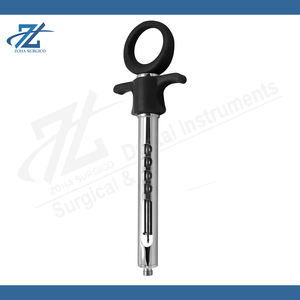 Jeringa dental autoaspirante con cánula de seguridad manual de acero inoxidable, mango ergonómico, certificación CE Clase I, fabricada en Pakistán - Product Image 3