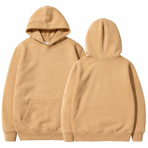 Men's Unisex Pullover Hooded Sweatshirt Autumn Eco-Friendly Windproof Wholesale Factory Solid Color - Product Image 2