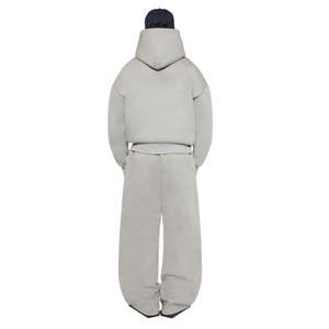 Ensemble de survêtements unisexe pour l'hiver avec poches latérales, tissu respirant, épaules tombantes, jambes droites, design évasé, survêtement pour homme - Product Image 4