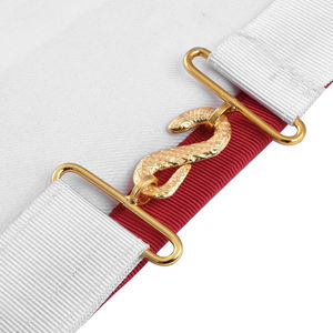 Insignia Masónica de Lujo National Sojourners, Compás y Escuadra Dorados con Corona, Bordado a Mano con Hilos Metálicos, para Coser o con Imán - Product Image 6