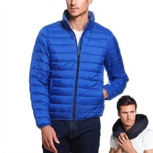 Outdoor Sporty Zipper Puffer Cold Resistant <b>Men's</b> Winter Ultralight <b>Warm</b> Regular Down <b>Jacket</b> - Product Image 2