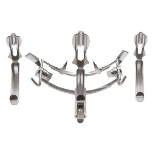 Retractor de mordaza bucal de acero inoxidable Dingman, instrumento quirúrgico duradero ranurado para procedimientos orales y maxilofaciales - Product Image 1