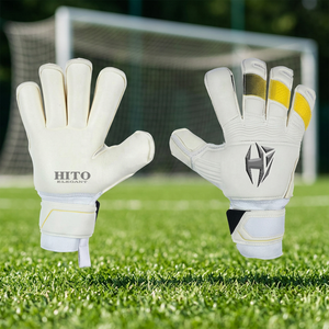 Gants de gardien de but en latex allemand blanc super doux Predator Guard, gants de gardien de but professionnels avec protection des doigts - Product Image 4