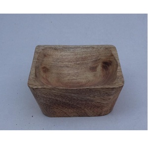 Bol à pâte en bois fait à la main pour bougies vides décoration de la maison de Noël avec bocaux et votive pour l'éclairage - Product Image 3