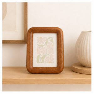 Attractive Design Rounded Solid <b>Wood</b> Photo <b>Frame</b> Creative Minimalist Desktop Timber <b>Picture</b> <b>Frame</b> Custom Size Factory OEM - Product Image 4