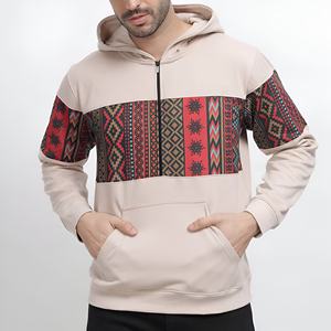 Sudaderas con capucha de alta calidad para hombre, extragrandes, con bloques de color, cierre completo, 100% algodón, forro polar, estilo casual, ropa urbana, venta al por mayor, OEM - Product Image 1