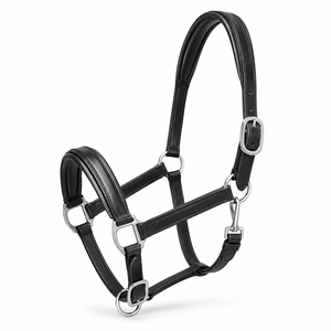 Harnais classique en cuir pour chevaux, pour l'écurie et l'entraînement, avec logo personnalisé, pour l'équitation et les courses d'endurance. - Product Image 5