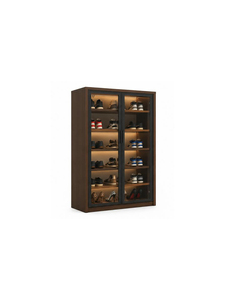 Meuble de rangement en bois rectangulaire sur pied, à un seul niveau, design gain de place pour placard et entrée - Product Image 4
