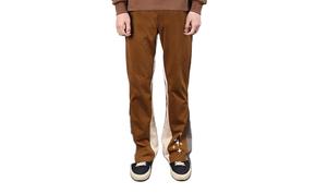 กางเกงวอร์มผ้าคอตตอนผ้าฟลีซสำหรับผู้ชายกางเกงทรงหลวมดีไซน์แบบเรียงซ้อนพร้อมโลโก้100% ออกแบบได้ตามต้องการ - Product Image 6