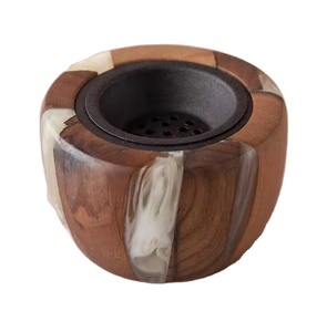 Quemador de incienso de madera que ofrece una experiencia auténtica de quemado de incienso, rituales en el hogar, apreciación cultural, calidez, comodidad y estilo. - Product Image 1