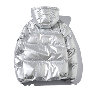 Veste matelassée à capuche pour homme, épaisse, d'hiver, en duvet, fermeture éclair, décontractée, coupe-vent, chaude, vêtements d'extérieur - Product Image 6