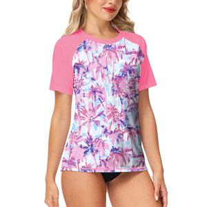 Camiseta de Compresión de Manga Corta para Mujer, Protección UV, para Deportes Acuáticos, Natación, Fitness y Entrenamiento - Product Image 3