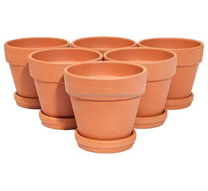 Terracotta Flower <b>Pot</b> Multiple-Size <b>Clay</b> <b>Planter</b> for Home Nursery Office Indoor OutDoor - Product Image 6