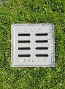Couvercle de caniveau perforé en fibre de verre DMC de qualité ingénierie, 12x12 pouces, gris, pour allée de stationnement - Product Image 4