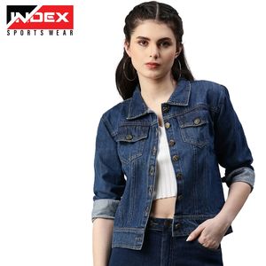 Chaqueta Vaquera de Mezclilla para Mujer, Estilo Casual, de Moda, Calidad Premium - Product Image 1