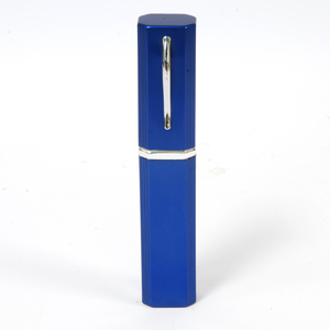 Étui à lunettes rectangulaire bleu en aluminium, couleur unie, style simple, coque rigide, accessoires pour lunettes - Product Image 2